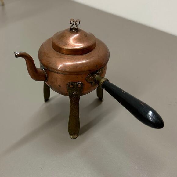 VTG Copper & Brass Mini Teapot or Tea light Warmer, diffuser Made in Sweden - Picture 7 of 8